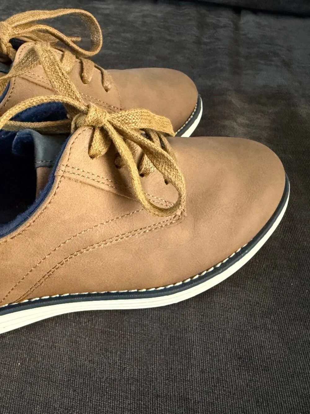 Boys Size 3 Cat and Jack Dress Shoes with laces
